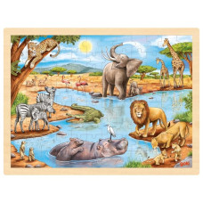 Puzzle 96pcs - Animais da Savana Africana